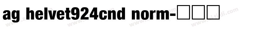 ag helvet924cnd norm字体转换
